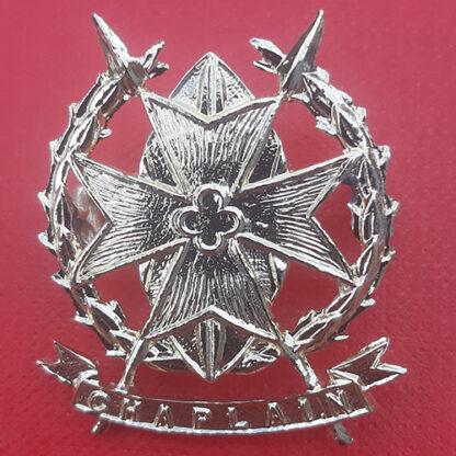Kenya Army Chaplain - Gold Anodised Cap Badge.