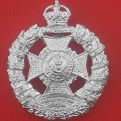 The Rifle Brigade - King's Crown Silver Anodised Cap Badge.