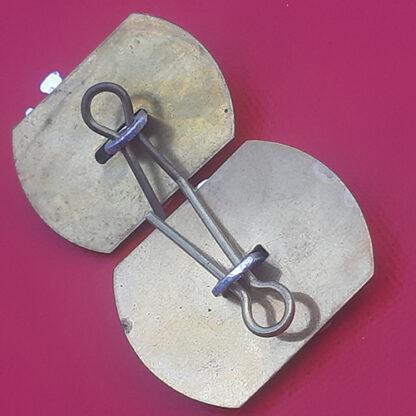 The 17th /21st Lancers - Silver Anodised Collar Badges. - Image 2