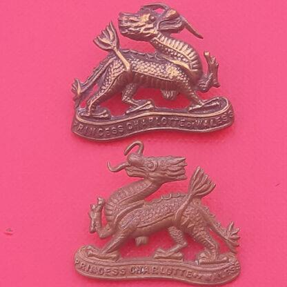 The Berkshire Regiment - Gilding Metal Collar Badges.