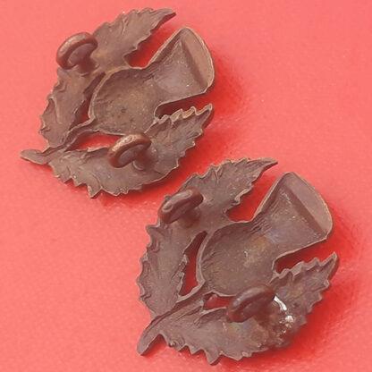 The London Scottish - Gilding Metal Collar Badges. - Image 2