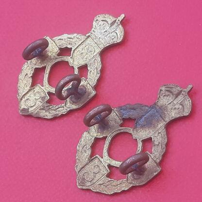 Royal Electrical & Mechanical Engineers - King's Crown Gilding Metal Collar Badges. - Image 2