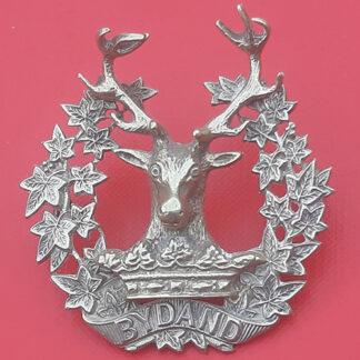 The Gordon Highlanders - Officer's Staff Cap Badge.