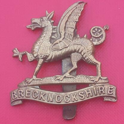 The Brecknockshire Battalion - Gilding Metal Cap Badge.