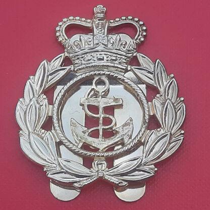 Royal Navy Ratings - Queen's Crown Metal Cap Badge.