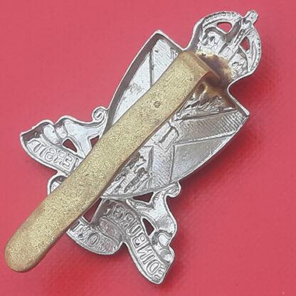 Edinburgh University O.T.C - King's Crown White Metal Cap Badge. - Image 2