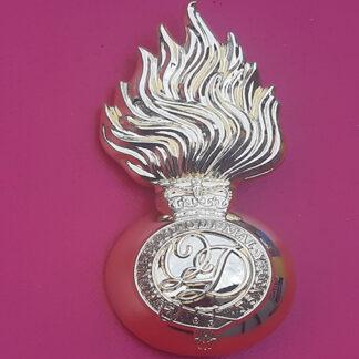 The Minden & Normandy Band of The Queen's Division - "New Metal" Busby Grenade Badge.