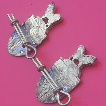 (Canada) The Yukon Regiment - Bi Metal Collar Badges. - Image 2