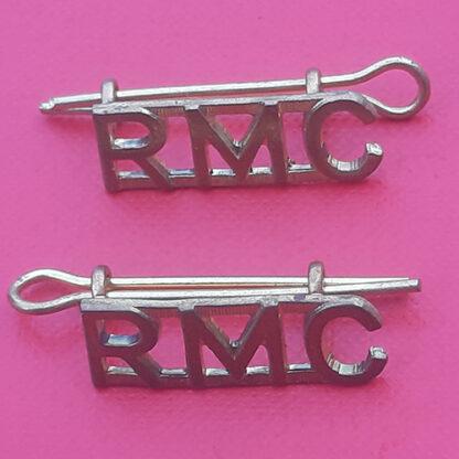 (Canada) Royal Military College Of Canada - Gilding Metal Shoulder Titles.