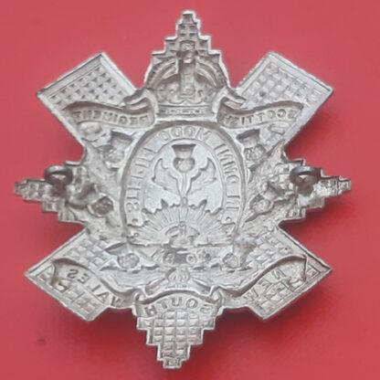 (Australia) 30th Battalion New South Wales Scottish Regiment - King's Crown White Metal Cap Badge. - Image 2