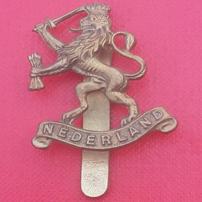 The Dutch Army In Exile - Gilding Metal Cap Badge.