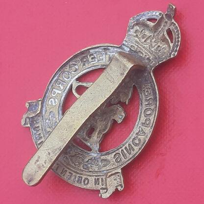 The Singapore Volunteer Corps - King's Crown Bi Metal Cap Badge. - Image 2