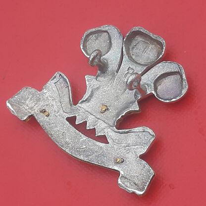The Pembrokeshire Yeomanry - Officer's Silver & Gilt Cap Badge. - Image 2
