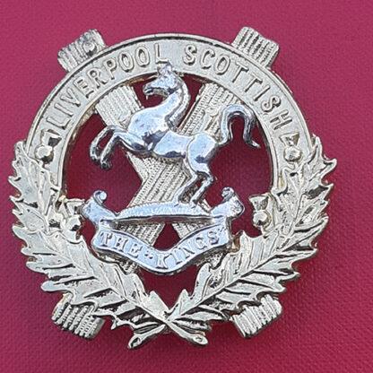 V Company (Liverpool Scottish) 5th/8th King's Cheshire Regiment - N.C.O's Bi Metal Cap Badge.