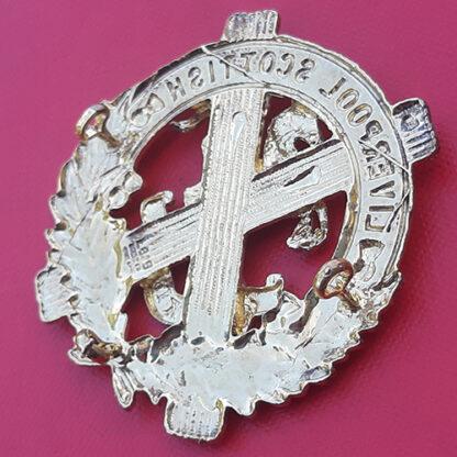V Company (Liverpool Scottish) 5th/8th King's Cheshire Regiment - N.C.O's Bi Metal Cap Badge. - Image 2
