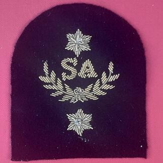 Royal Marines Stores Accountant 2nd Class - Gold Wire Bullion On Navy Blue Specialist Qualification Badge.