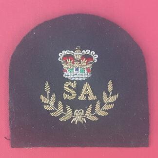 Royal Marines Stores Accountant 1st Class  - Gold Wire Bullion On Lovat Green Specialist Qualification Badge.