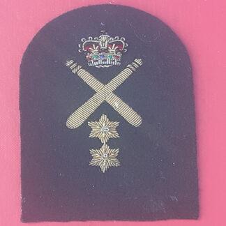 Royal Marines Instructor Of Physical Training 2nd Class  - Gold Wire Bullion on Lovat Green Specialist Qualification Badge.
