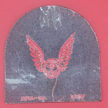 Royal Marines Air Crewmen (R.M.A.C) Wing - Red On Navy Blue Embroidered Specialist Qualification Badge. - Image 2