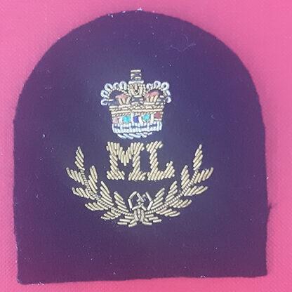 Royal Marines Mountain Leader 1st Class - Gold & Silver Wire Bullion On Navy Blue Specialist Qualification Badge.