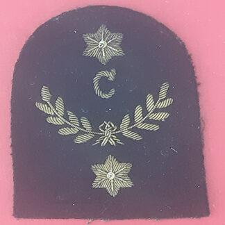 Royal Marines Clerk 2nd Class - Gold Wire Bullion On Navy Blue Specialist Qualification Badge.