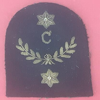 Royal Marines Clerk 2nd Class - Gold Wire Bullion On Navy Blue Specialist Qualification Badge.