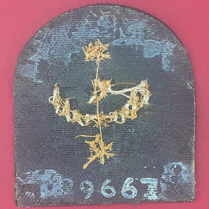 Royal Marines Clerk 2nd Class - Gold Wire Bullion On Lovat Green Specialist Qualification Badge. - Image 2
