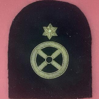Royal Marines Transport 3rd Class - Gold Wire Bullion On Navy Blue Specialist Qualification Badge.