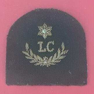 Royal Marines Landing Craft 3rd Class - Gold Wire Bullion On Lovat Green Specialist Qualification Badge.