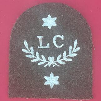 Royal Marines Landing Craft 2nd Class - White On Khaki Embroidered Specialist Qualification Badge.