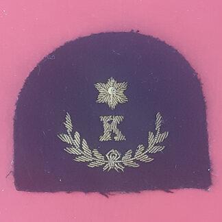 Royal Marines Cook 3rd Class - Gold Wire Bullion On Navy Blue Specialist Qualification Badge.