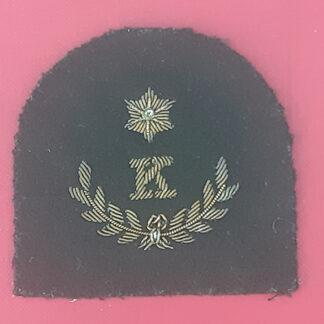 Royal Marines Cook 3rd Class - Gold Wire Bullion On Lovat Green Specialist Qualification Badge.