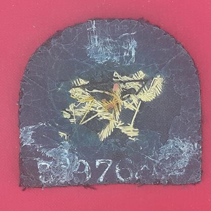 Royal Marines Armourer - Gold Wire Bullion On Navy Blue Cloth Trade Badge. - Image 2