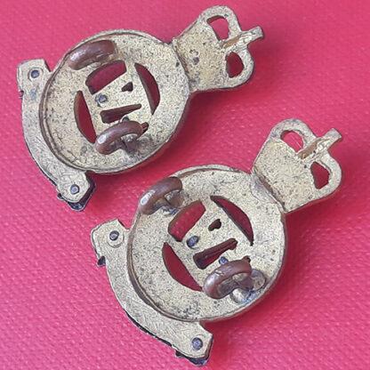 The 4th Hussars - Queen's  Crown Officer's Silver & Gilt Collar Badges. - Image 2