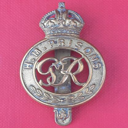 Her Majesty's Prison Service - GRV1 Gilding Metal Cap Badge.