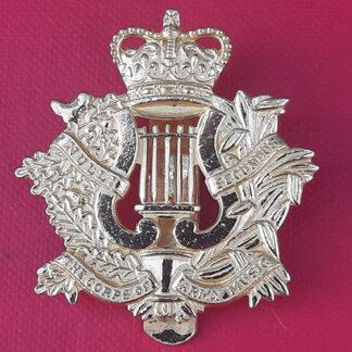 The Corps Of Army Music - Queen's Crown New Improved Gold Metal Cap Badge.