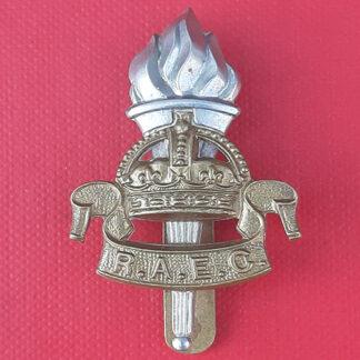 The Royal Army Education Corps - King's Crown Bi Metal Cap Badge.