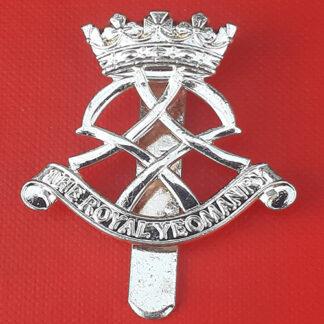 The Royal Yeomanry - Other Ranks Metal Cap Badge.
