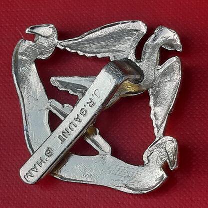 Hurstpierpoint College C.C.F - Gold Anodised Cap Badge. - Image 2