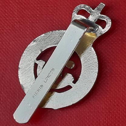 The Notts & Sherwood Rangers Yeomanry - Gold Anodised Cap Badge. - Image 2
