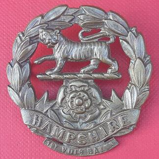 The 1st Volunteer Battalion The Hampshire Regiment - Gilding Metal Cap Badge.