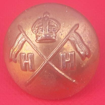 (India) 4th Horse (Hodson's Horse ) - 19mm King's Crown Gilding Metal Button.