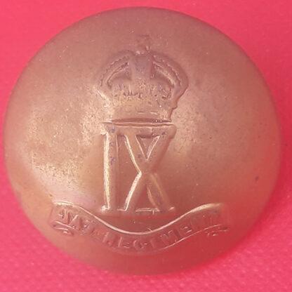 (India) 9th Jat Regiment- 25mm King's Crown Gilding Metal Button.
