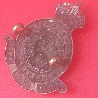 (Canada)  The York Rangers - King's Crown Blackened Brass Collar Badge. - Image 2