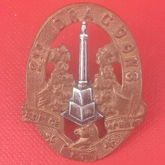 (Canadian Militia) 2nd Dragoons - Bi Metal Collar Badge.