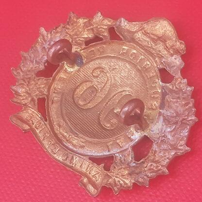 (Canadian Militia) 96th Lake Superior Regiment - Gilding Metal Collar Badge. - Image 2