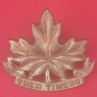 (Canadian Militia) 83rd Joliette Regiment - Gilding Metal Collar Badge.