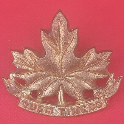 (Canadian Militia) 83rd Joliette Regiment - Gilding Metal Collar Badge.