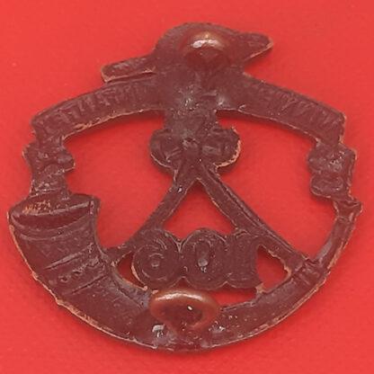 (Canadian Militia) 106th Regiment Winnipeg Light Infanry - Blackened Brass Collar Badge. - Image 2
