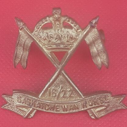 (Canada) The 16th / 22nd Saskatchewan Horse - Gilding Metal Collar Badge.
